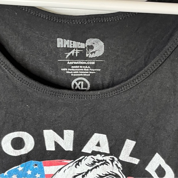 American AF Make America Strong Again Trump Muscle Ayer Size XL - Picture 6 of 6